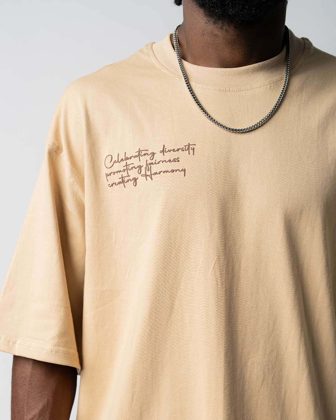 Emperor Oversized beige T-Shirt