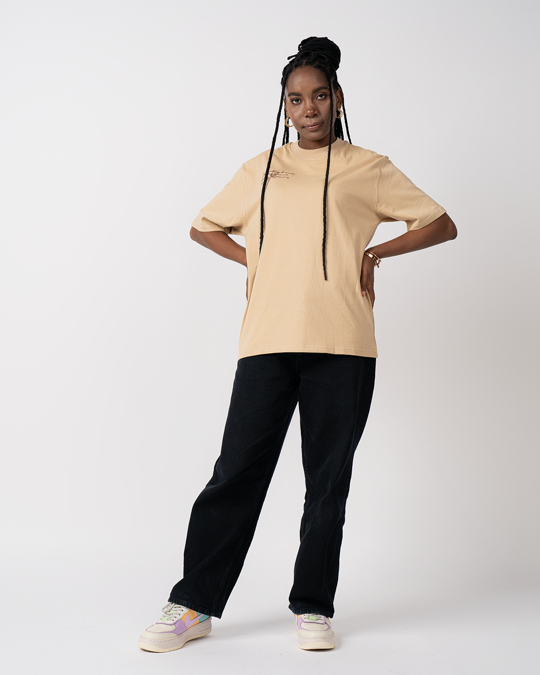 Emperor Oversized beige T-Shirt